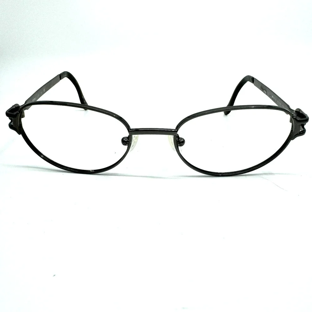 Vintage Byblos‎ b620- S Black Oval SunglassesFrames only 3121/36 135 H10078